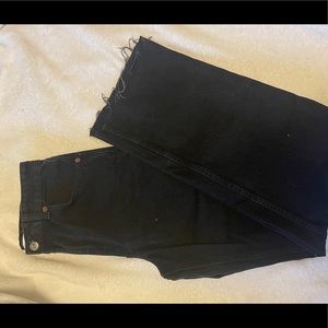 Zara high waisted wide leg jeans